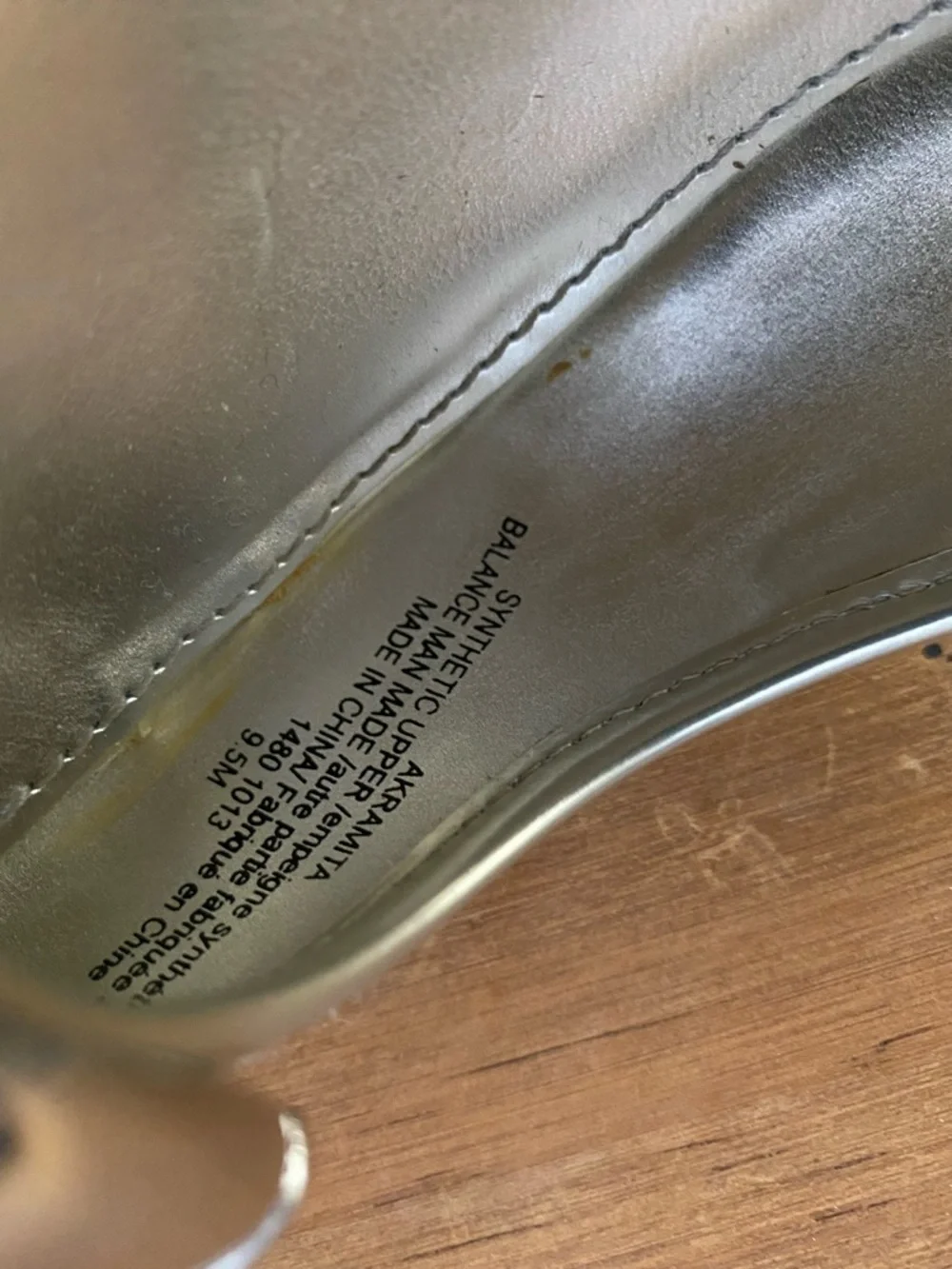 Anne Klein Metallic Silver Slingback Peep-Toe Heels - Picture 4 of 4